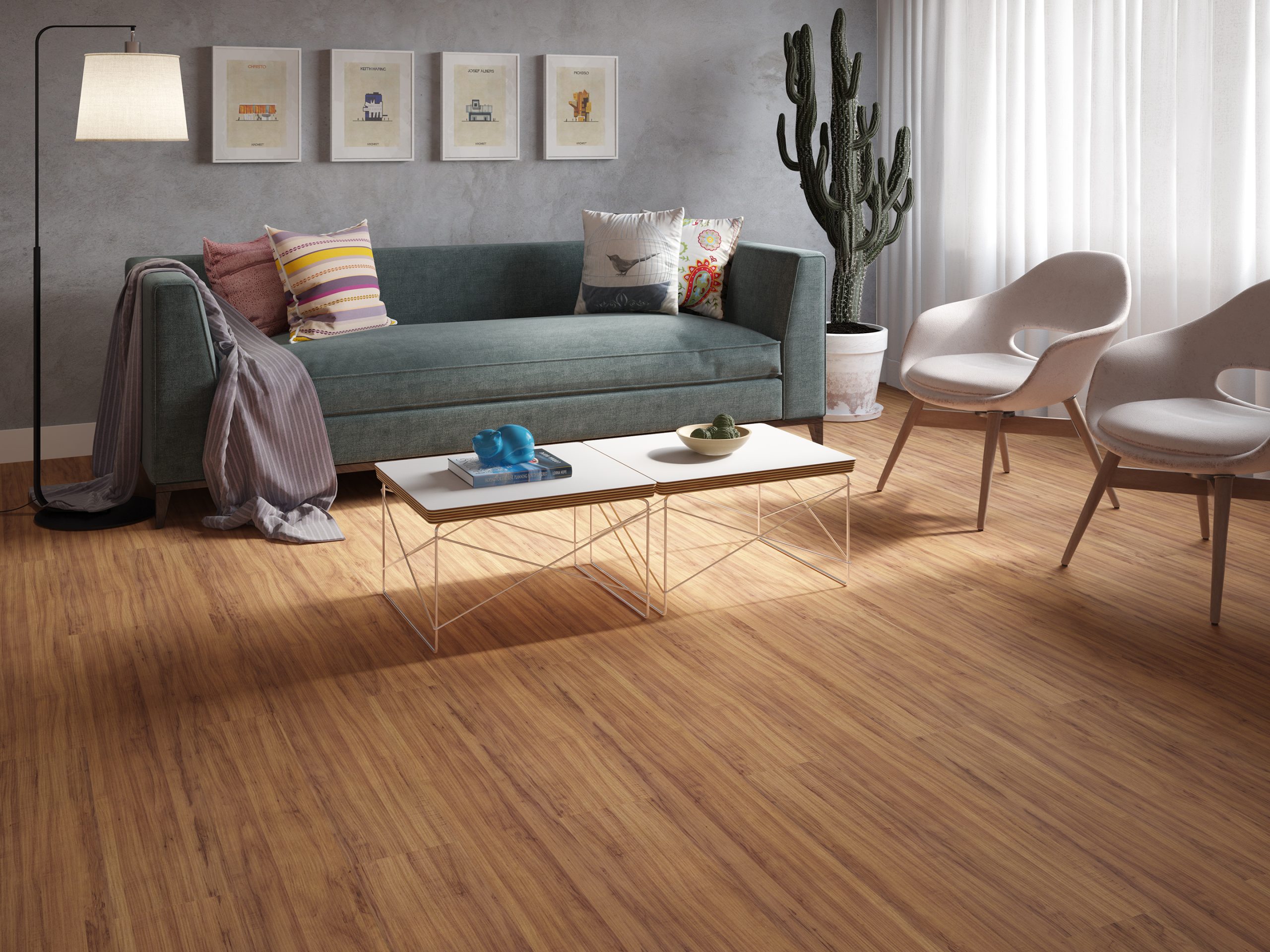 PISO LAMINADO DUR NEW WAY AMENDOLA CURACAO 15 *CX10* - Imagem 3